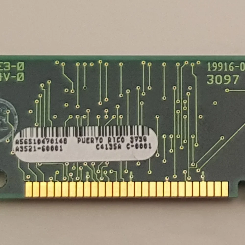 HP C4135AX 4MB 100-pin EDO DRAM DIMM from HP LJ 4000 | A3521-60001 | USED